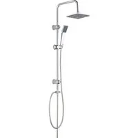 Tuganna Duschsystem FINE SHOWER 440002000, Duschsäule Überkopfbrause-Set Chrom Handbrause und ABS Kopfbrause