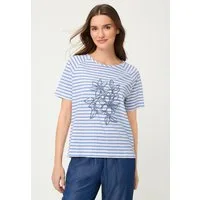 Olsen T-Shirt Shirt mit dekorativem Streifendruck