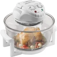 Esperanza Minibackofen 18L Halogenofen Heißluft Fritteuse Grill Ofen Konvektionsofen, Zeitschaltuhr, Temperatureinstellung und Sicherheitsabschaltung