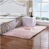 Sunicol Hochflor-Teppich Plüsch Fellteppich Langflor Teppiche Soft Sofamatte Wohnzimmer Deko, Shaggy Fußmatte Läufer Weich Matte für Schlafzimmer, Kinderzimme