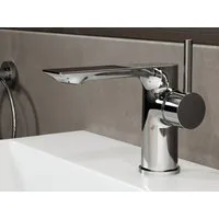 Aqua Bagno Waschtischarmatur Einhebelmischer Mischbatterie Waschtischarmatur Badezimmer (Badarmatur, Waschbeckenarmatur, EHM) Waschbeckenarmatur verchromt