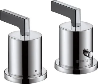 Hansgrohe 2-L.Thermostatmischer Axor Citterio F-Set chrom m.Hebelgr.Wannenrandmontage, 39482000 39482000