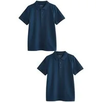 Next Poloshirt Schul-Poloshirts aus Baumwolle im 2er-Pack (2-tlg)