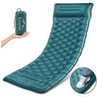 Bundviel Isomatte Outdoor Camping Isomatte Selbstaufblasend Ultraleicht Luftmatratze, erschleißfest/wasserabweisend/Reißfestigkeit