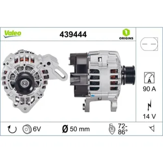 Valeo Generator  90A Seat Skoda VW 439444