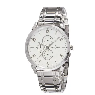 Pierre Cardin Pigalle Boulevard Silber Herren Armbanduhr CPI.2027