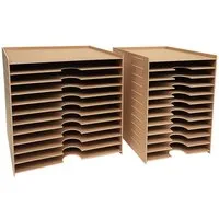 HR Direktverkauf GmbH Briefablage Organizer für Papier und Dokumente - nachhaltige Ablage mit 12 Fächern (15-St)