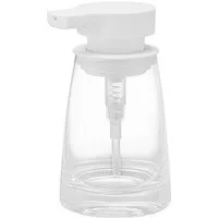 blomus Seifenspender -AVA- Seifendosierer, Flüssigseifenspender, Pumpspender für Badezimmer, Eleganter Seifenspender, Mundgeblasenes Glas, 250ml Fassungsvermögen
