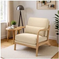 Bealife Sessel Relaxsessel mit Armlehne und Kissen (Polstersessel, 1-St., Loungesessel), für Schlafzimmer, Wohnzimmer)