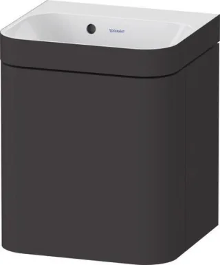 Duravit Happy D.2 Plus c-bonded Set wandhängend Graphit 400x360x480 mm - HP4633N80800000 HP4633N80800000