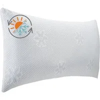 sleepling Kopfkissen Premium, mit kühlendem Gewebe, Füllung: Memory Foam, Seitenschläfer, Bauchschläfer, Rückenschläfer, Memory Effekt, ergonomisches Kissen