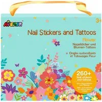 Avenir Kreativset Kreativ-Set mit Nagelstickern und temporären Tattoos - ab 3 Jahren