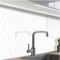 KitchenYeah Küchenrückwand Muster selbstklebend (keine Folie) Grafik - Muster - Modern, (1-tlg), Spritzschutz, Küche, Rückwand, Küchenwand, Küchenfront, 30x20 cm