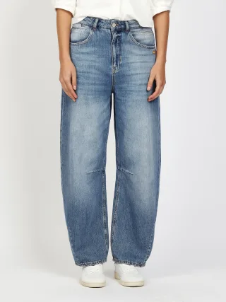 GANG Damen Jeans 94SARINA - baggy fit Jeans authentic waterlines