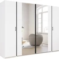 rauch Schwebetürenschrank Kleiderschrank Drehtürenschrank Schrank Garderobe KRONACH (in 3 Ausstattungen BASIC/CLASSIC/PREMIUM, Breiten 225/268/311/354 cm) Kombischrank optional mit 1 oder 2 Spiegel viele Böden MADE IN GERMANY