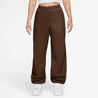 Nike Sportswear Sporthose W NK STDO FLC MW HR OS CFF PNT mit elastischem Bund, aus Baumwolle und Polyester, Basic Passform