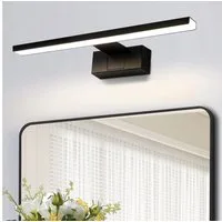 Nettlife LED Spiegelleuchte 30/40/60CM Schwarz Sipegellampe 4000K, LED fest integriert, Neutralweiß, Keller Küche Badschrank
