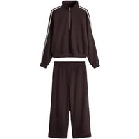 The Set Sweatanzug The Set Sweatshirt und gerade Jogginghose (2-tlg)
