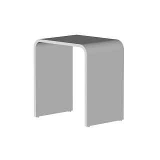 Steinberg Serie 430 Hocker aus Mineo Stone, hellgrau, 4307000G 4307000G