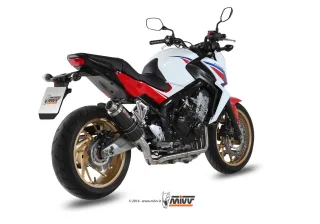 Sport Auspuff Komplettanlage MIVV GP Carbon Honda CB 650 F Bj.2014-2018 RC75/RC97 EURO-3/EURO-4 +ABE