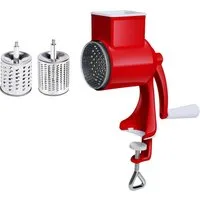 GarveeMore Käsemühle Neu Nusszerkleinerer mit Handkurbel Erdnussmahlwerk Nusszerkleinerer, Erdnussmühle Trockenobstpresse Multifunktionale manuelle Nussmühle