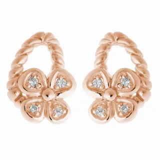Orphelia Ohrstecker für Damen, 925 Sterlingsilber, Rosé, ZO-6020/1