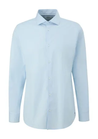 s.Oliver BLACK LABEL - Klassisches Anzugshemd blau - Gr. - 41