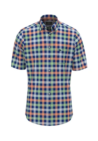 FYNCH-HATTON - Colorful Combi Checks, B.D., 1/2 sunny orange - Gr. - L