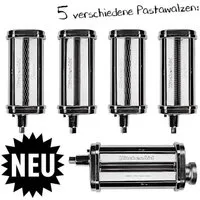 KitchenAid Nudelwalzenvorsatz Pasta Deluxe Set 5KSMPDX 5-teilig