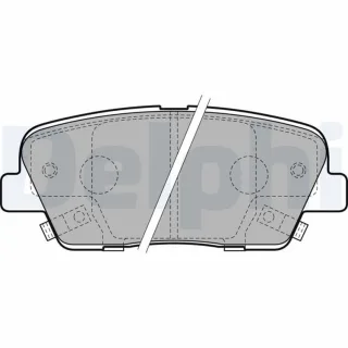 Delphi Bremsbel?ge hinten GENESIS Hyundai Kia Ssangyong