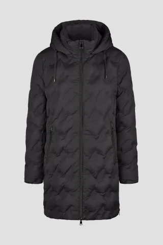 Barbara Lebek - Kurzmantel Polar Pearls mit Kapuze black - Gr. - 50