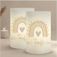 MeinBaby123® Papierdekoration 10 Windlichter Taufe, Taufe Deko, Taufe Windlicht, Lichthülle Taufe, Windlicht Taufe, Deko für die Taufe, Tischdeko für die Taufe