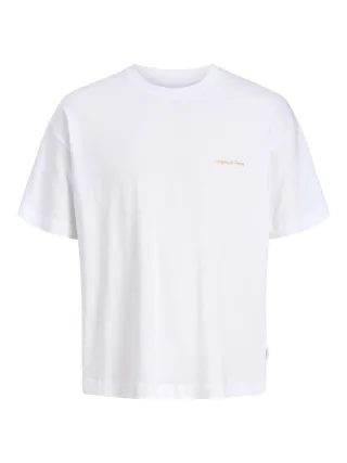 JACK&JONES - JORMONTAUK BACK GRAPHIC TEE SSCN EA26 SN Bright White - Gr. - S