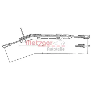 Metzger Handbremsseil hinten Mercedes /8