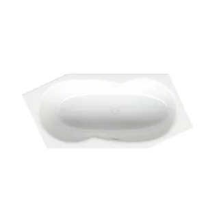 BetteMetric Badewanne 6840000 206 x 90 cm, weiss,Fussende rechts, Überlauf vorne