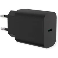 VALUE USB Charger mit Euro-Stecker, 1 Port Typ-C (PD) Stromadapter, 25W