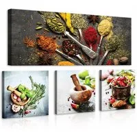 Wallarena Leinwandbild Natur - Mehrfarbig - Modern - Vlies - Wohnzimmer, Natur
