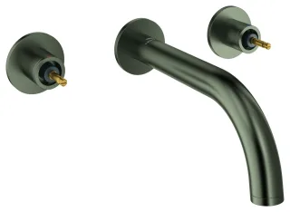 GROHE 3-Loch-Waschtisch-Wandbatterie Atrio Private C. 20587 für Hebelgriffe satin graphite, 20587MG0 20587MG0