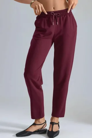 Modal Touch Elastischer Taillenschnitt Karottenform Jogginghose