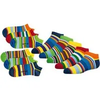 TippTexx 24 Sneakersocken 6 Paar Kinder Sneakersocken Baumwolle viele Motive Mädchen & Jungen (6 Paar) handgekettelte, weiche Naht