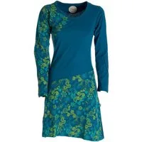Vishes Jerseykleid Asymmetrisches Langarm Jersey Kleid Damen kurz Hippie, Goa Style