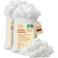 Eve Textile GmbH Kissenfüllung Füllwatte Weich Polyester Füllung Kissen Kuscheltiere DIY-Projekte, Perlenfüllwatte Formstabil Waschbar & Hypoallergen Trocknergeeignet