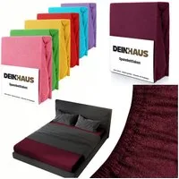 DH DEIN . HAUS Spannbettlaken Frottee SOFT, Baumwolle, Gummizug: rundum, (1 Stück), weich saugfähig atmungsaktiv Rundumgummi formstabil bis 20 cm