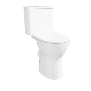 VitrA New S20 Round Tiefspüler-Stand-WC-Paket + 6 cm mit WC-Sitz Super Weiß Hochglanz,9885B003-7200 9885B003-7200