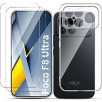 SmartUP Smartphone-Hülle + 2X Schutzglas für Xiaomi Poco F8 Ultra Panzerfolie Display Case 9H 6,85 Zoll, kompletter Rundumschutz