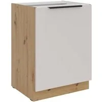 Küchen-Preisbombe Unterschrank 60 cm Küche SOLANO Kaschmir beige Küchenzeile Küchenblock Einbauküche