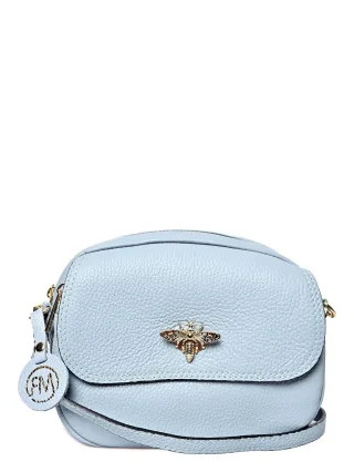 Roberta M Türkis Rindsledertasche