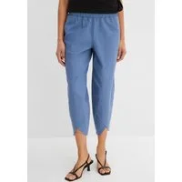 bonprix 3/4-Hose aus Leinen-Mix, mit Seitenschlitzen, Regular Fit, casual Stil