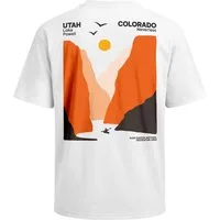 Neverless Oversize-Shirt Herren T-Shirt - Colorado River - Oversized Relaxed Fit Sommer mit Print