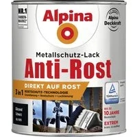 Alpina Metallschutzlack Alpina Metallschutz-Lack Anti-Rost 750 ml schwarz